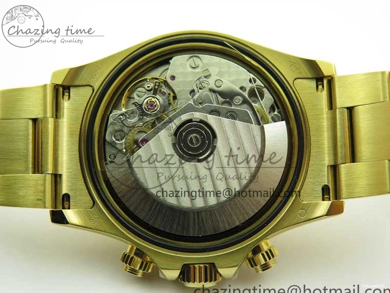 KKF Steel YG Dial Best 904L Edition 1:1 Green Bracelet YG Daytona on A7750 0410